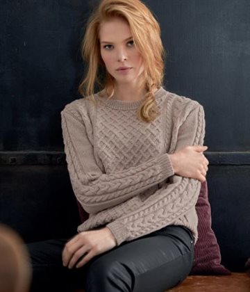 Snoningssweater strikkekit - M.E 02 - Cool Wool