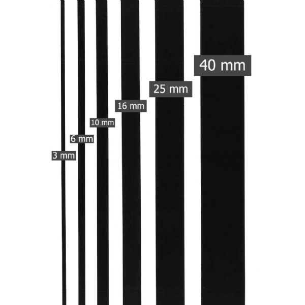 Satinbånd  - Koboltblå fv. 40 - 6 mm