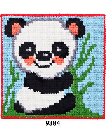 Håndbroderi til børn 4 9384 panda