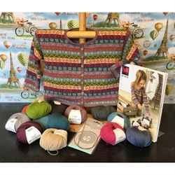 Cardigan kit - Kit med enkelt mønster