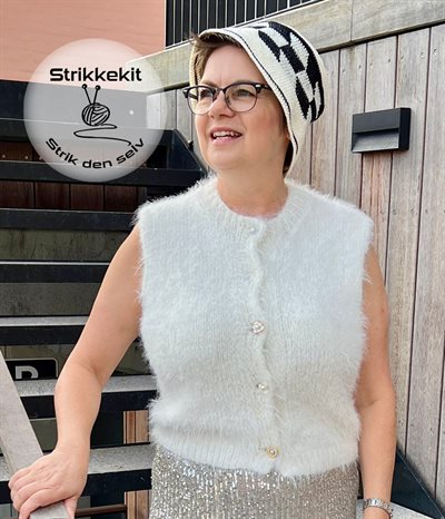 Strikkekit - Vest Basta - vores udgave