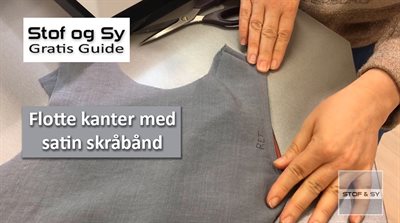 Sådan syr du pæne kanter med satinskråbånd