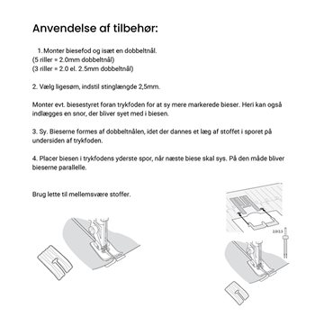 Instruktion i biesefodens anvendelses 