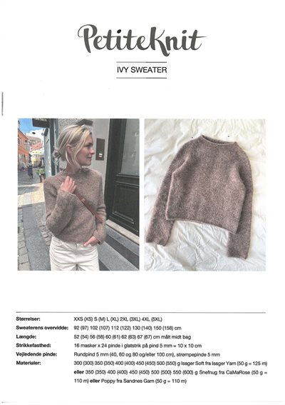 Billede af Ivy sweater mønster