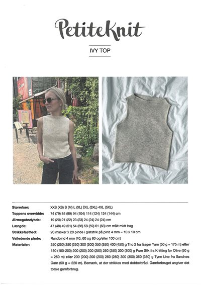 billede af Ivy top mønster