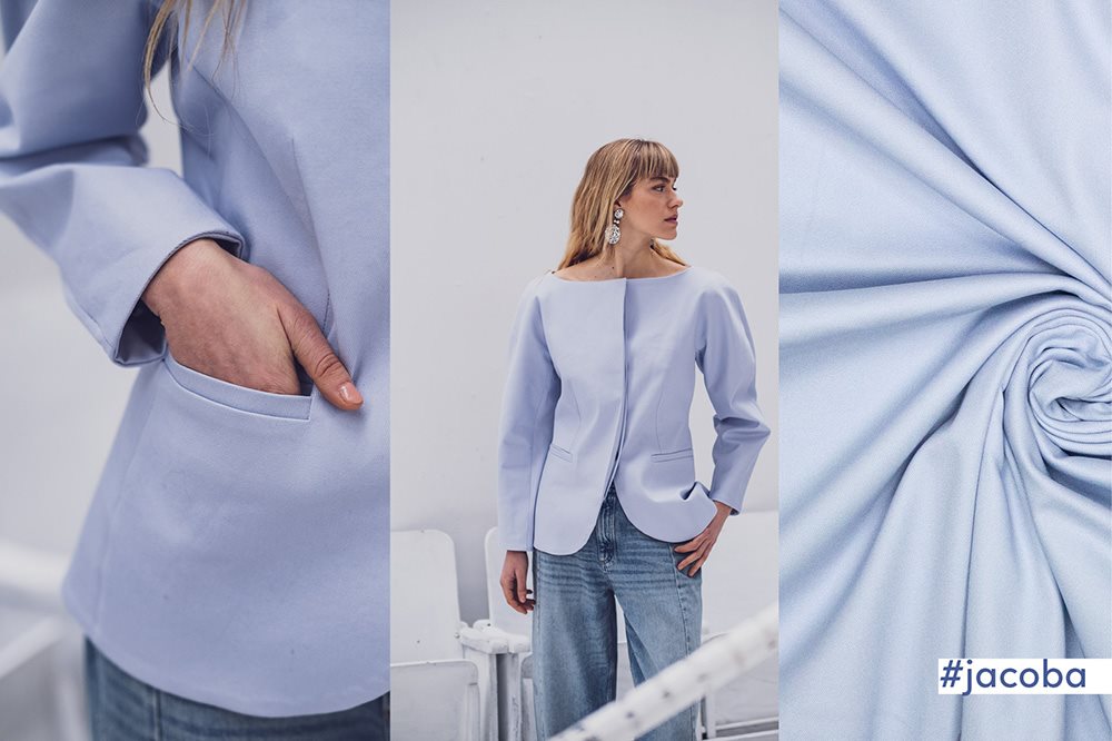 Jacoba Light Blue FM | Køb fra Stof & Sy