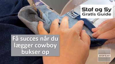 Oplægning af Cowboy bukser - en Gratis Stof og Sy Guide
