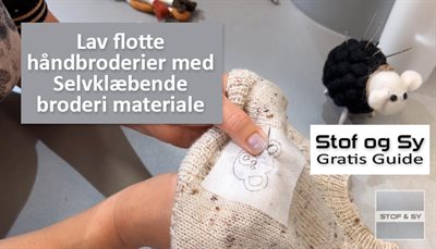 Lav flotte broderier med selvklæbende broderi materiale - en Guide