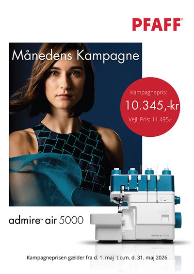 Admire air 5000 overlocker fra Pfaff