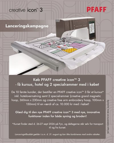 Pfaff icon 3 - forhåndsbestil
