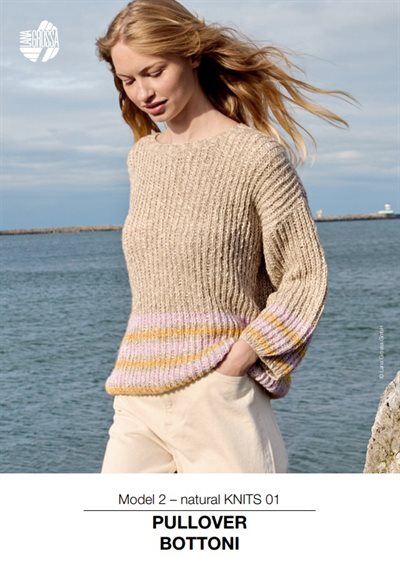 Strikkekit - Pullover i halvpatent Model 2 NK01