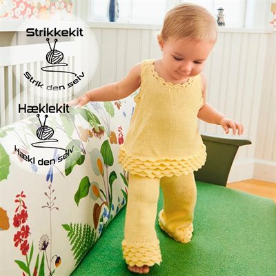 Strikkekit - Rosette Bukser Baby