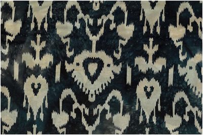 Batik Navy Hearts