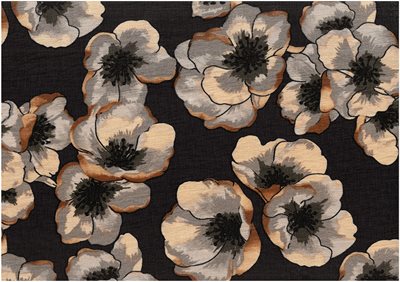 Beige poppy visc