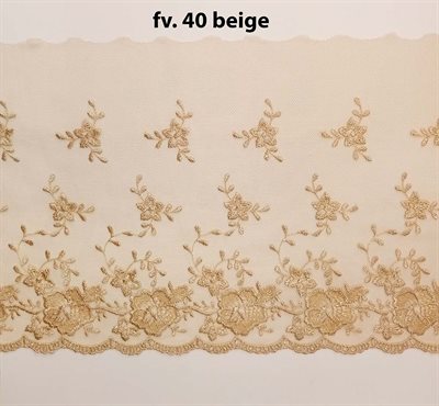Bred Tyl Blonde 20 cm 40 beige