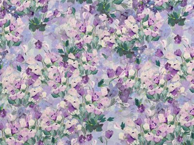 Brushed Flower Purple