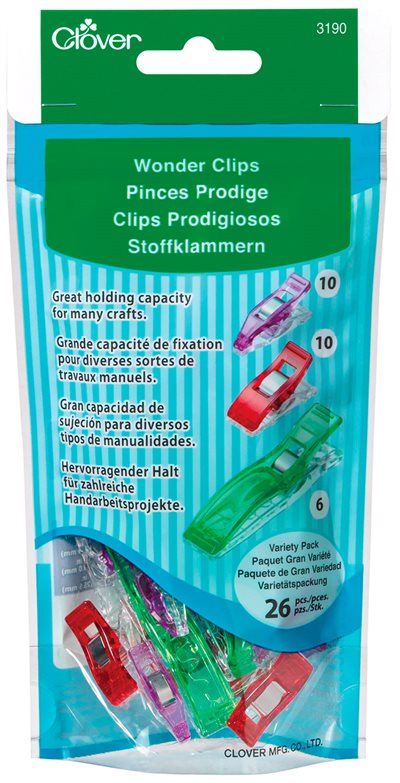 Clover Wonder clips - Blandet pakke 26 stk