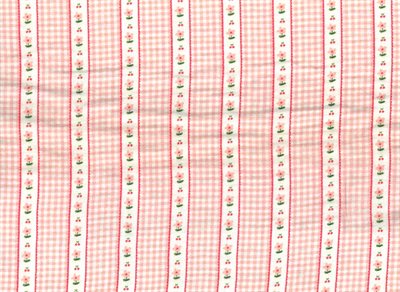 Double Gauze Check Pink