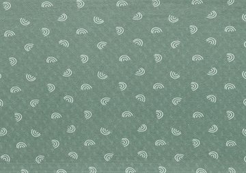 Drop needle rainbow aqua grey