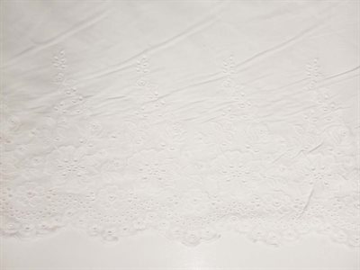 Embroidery flower one sided