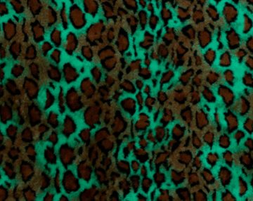 Far fur turquoise leopard
