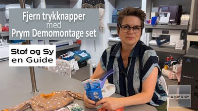 Fjern trykknapper - gratis Stof og Sy Guide