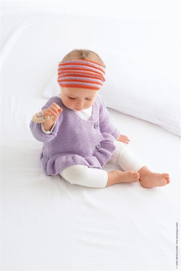 Slå-om-jakke strikkekit I.E.1/3 Cool Wool Baby
