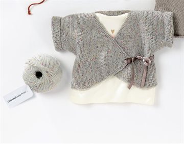 Slå-om-jakke strikkekit I.E.1/14 Cool Wool Baby