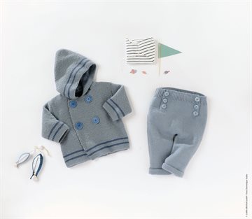 Frakke strikkekit I.E.1/22 Cool Wool Baby