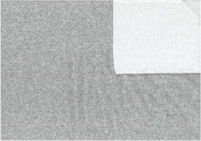 Grå Frotté med gummi bagside