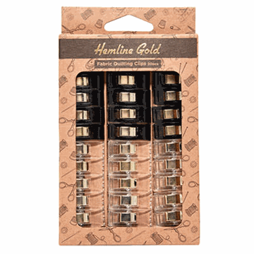 Hemline Gold Quilte clips 30 stk.