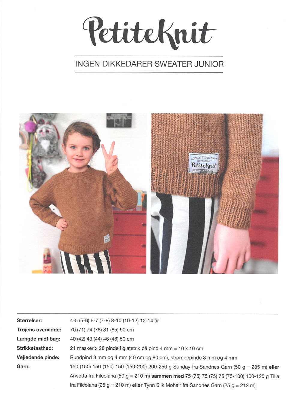 Behandle ukuelige der Ingen Dikkedarer sweater junior