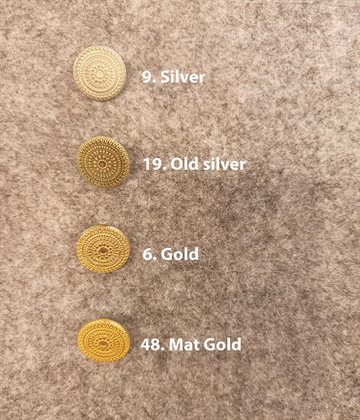 Marseille Knap 18mm 6 Gold