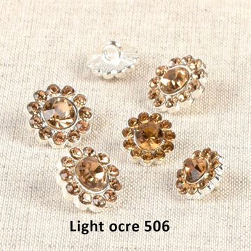 Diamant knapper 15mm light ocre 506