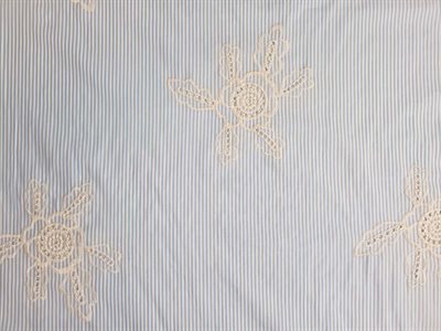 Little Blue Stripe Embroidery