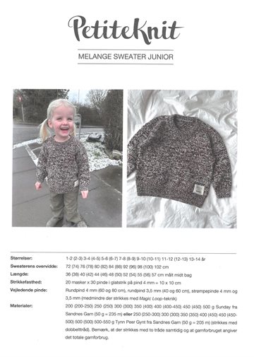 Melange sweater junior