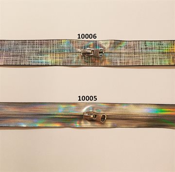 Metermåls lynlås Holographic 6mm fv. 10005 
