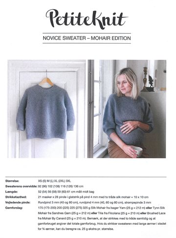 Novice sweater - mohair edition