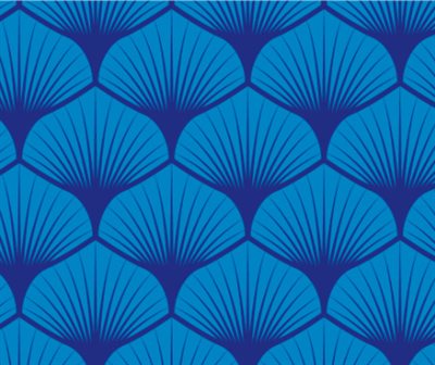 Poplin Leaf Dark Blue