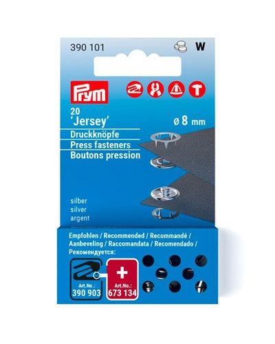 Prym jersey trykknap 8 mm refill