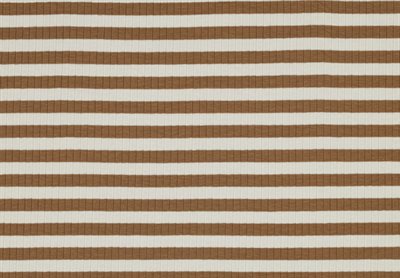 Rib knit stripe cinnamon