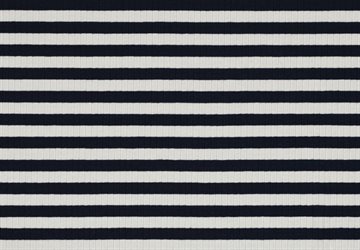 Rib knit stripe navy
