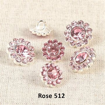 Diamant knapper 15mm rose 512