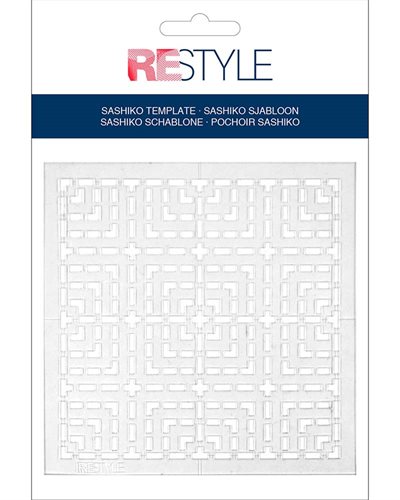 ReStyle Sashiko template Squares