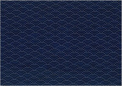 Sashiko Wave Blue