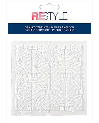 ReStyle Sashiko template Waves