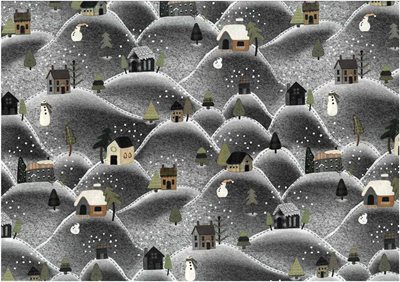 Snowy days and Frosty nights little town