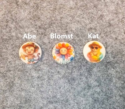 Sommer sjov knap 18mm