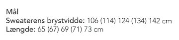 Saksun Sweater Måleskema