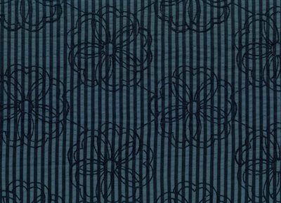 Stripe Floral Embroidery